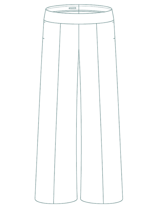 Un pantalon large avec nervure - Le Sublime