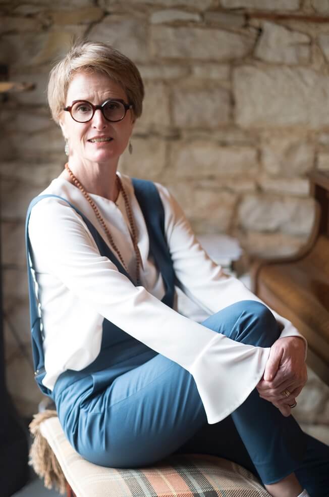 Pantalon féminin écoresponsable - C.Bergamia - Salopette bleue