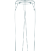 L'Authentique - Croquis Pantalon droit