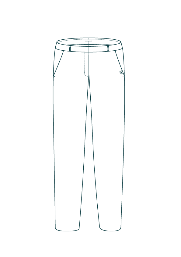 L'Authentique - Croquis Pantalon droit