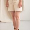 Irresistible - Short en Coton beige 1