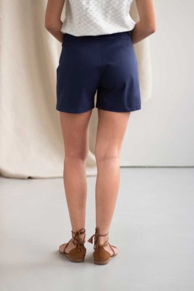 Irresistible - Short en coton marine 1