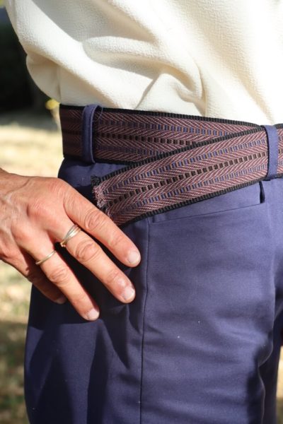 Ceinture large tressée femme Made in France - Tressée