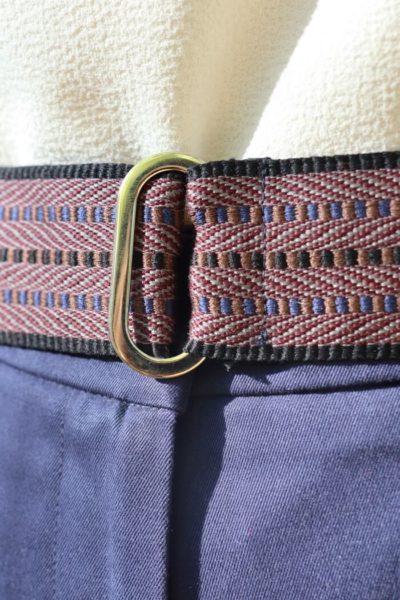 Ceinture large tressée femme Made in France - Détail