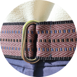 Ceinture large tressée