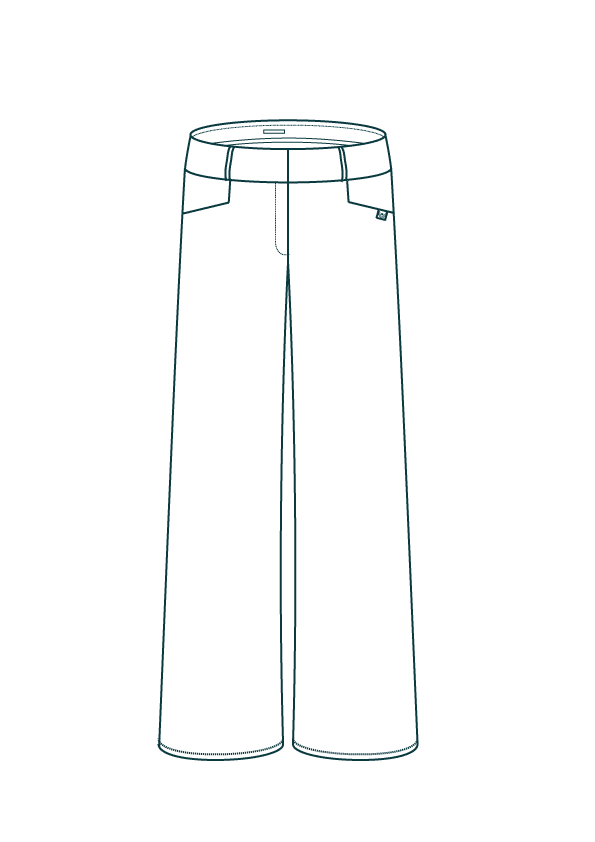 Pantalon large femme - Croquis L'Incomparable