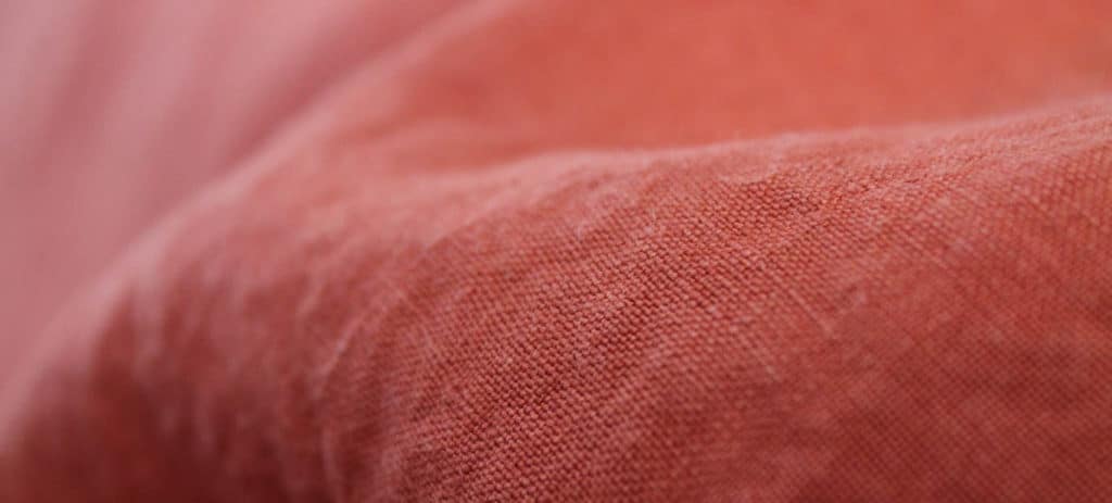 Lin Orange pour un pantalon en lin européen - Certifié Master Of Linen