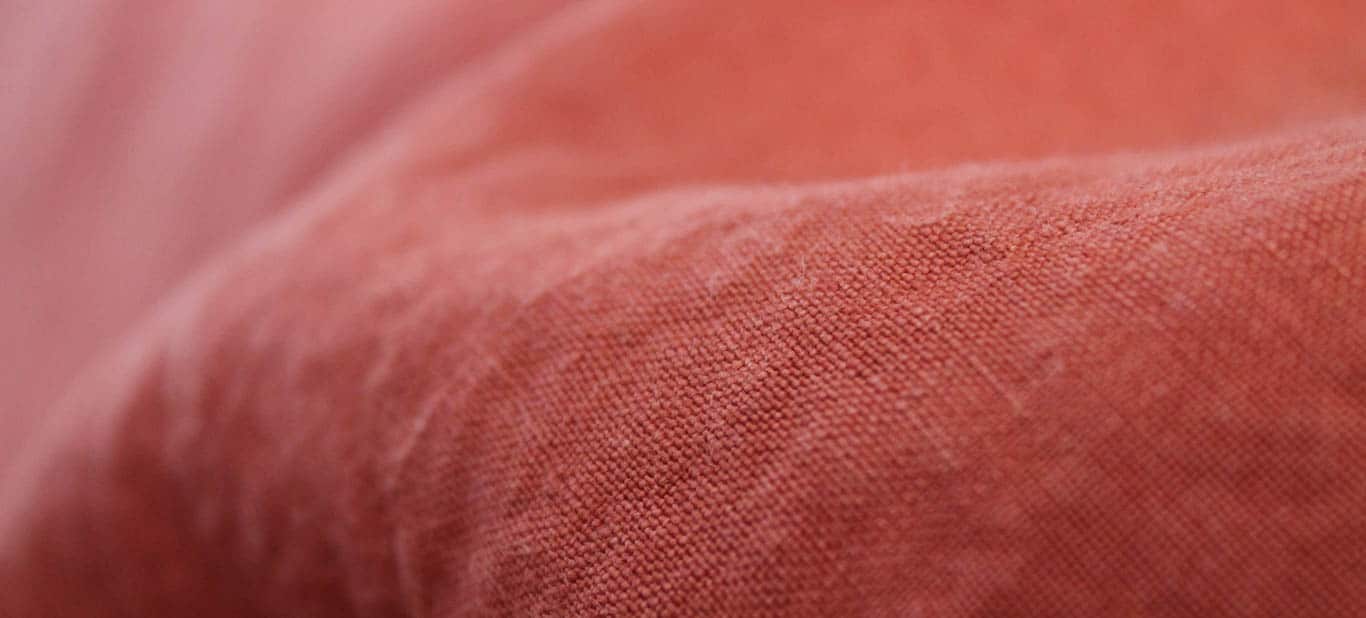 Lin Orange pour un pantalon en lin européen - Certifié Master Of Linen