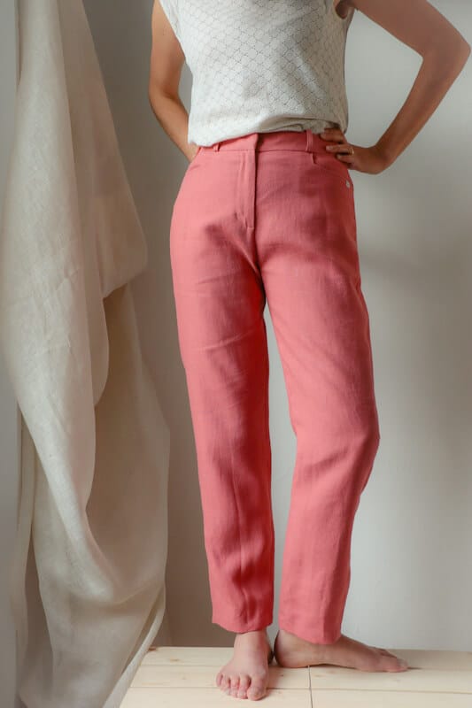 Pantalon Lin Pantalon FabriquÃ© En France Pantalon Fluide Femme - Main Image