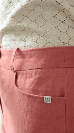 Poches cavalières idéales pour un pantalon femme avec des hanches larges et une taille fine - C.Bergamia