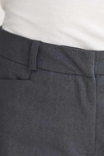 Monocrom Pantalon en laine gris \u00e9l\u00e9gant Mode Pantalons Pantalons en laine 