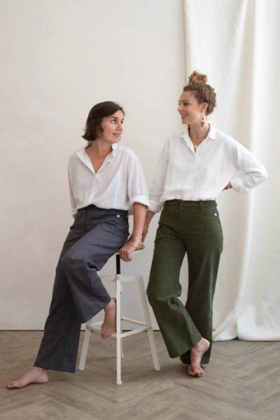 Pantalon en laine grise femme - C.Bergamia - 4 (1)