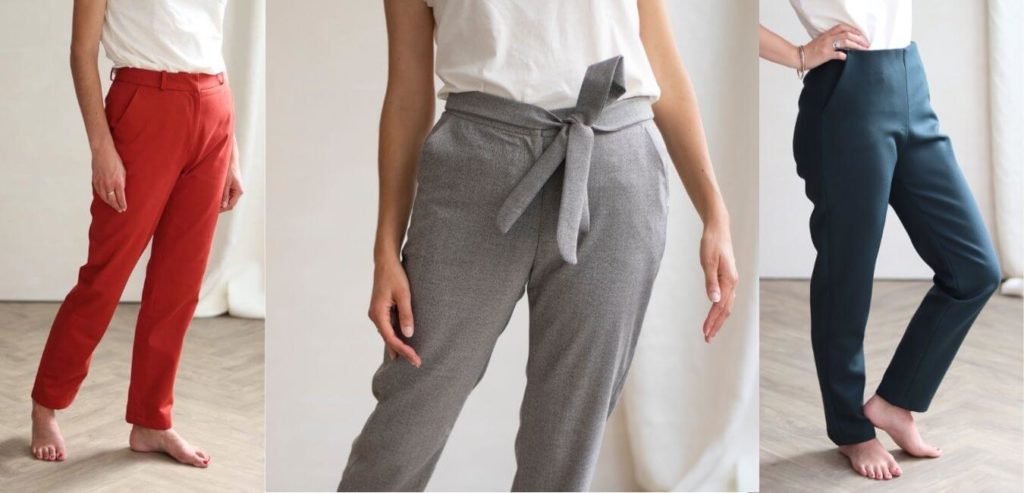 Pantalon femme upcyclé - Pantalon écoresponsable C.Bergamia