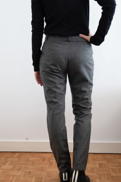 Pantalon en flanelle de laine grise - Le PARFAIT par The Greenimalist - 4
