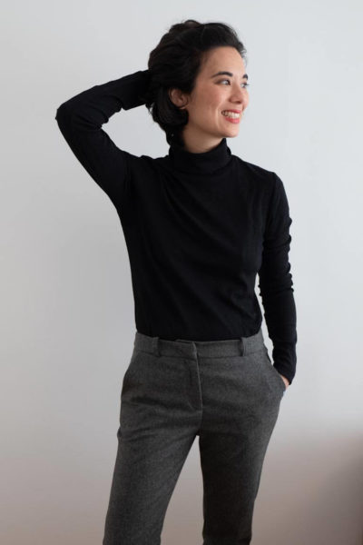 Pantalon en flanelle de laine grise - Le PARFAIT par The Greenimalist - 7