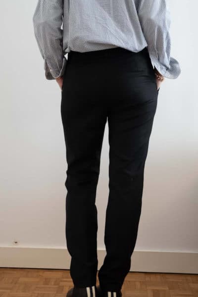 Pantalon noir habillé femme - Le Parfait - Pantalon made in France - C.Bergamia x The Greenimalist - 2