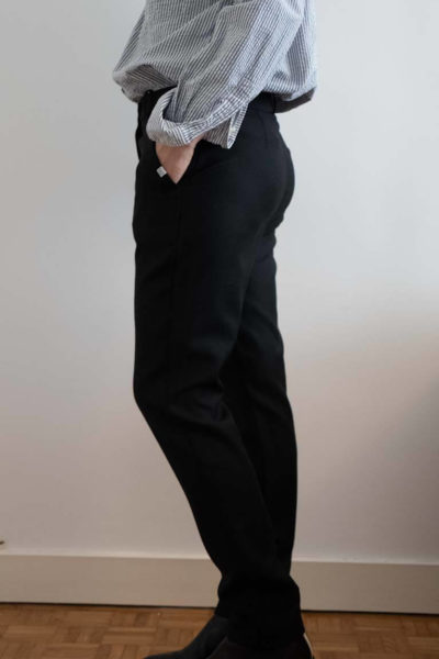 Pantalon noir habillé femme - Le Parfait - Pantalon made in France - C.Bergamia x The Greenimalist - 3