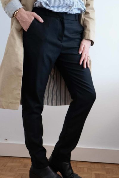 Pantalon noir habillé femme - Le Parfait - Pantalon made in France - C.Bergamia x The Greenimalist - 4