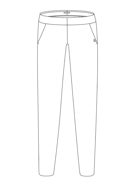 Croquis Elégant - pantalon slim - coupe pantalon fifties