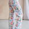 Pantalon en lin coloré - Motif Palette Bleu Tango - Pantalon large lin couleur - 4 (1)
