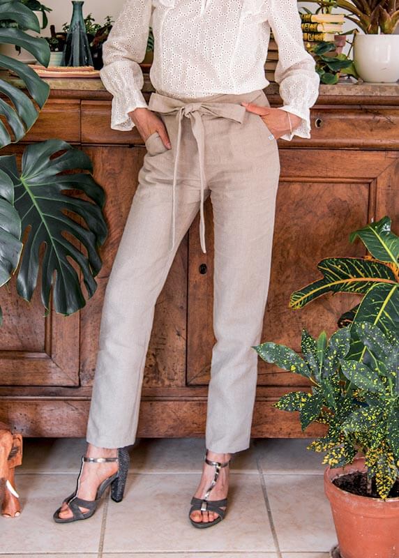 L'INTEMPOREL pantalon en lin by Mlle Coccinelle