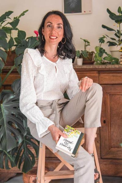 Pantalon en lin beige - Pantalon slim en lin naturel - Pantalon femme made in france - C.Bergamia 3